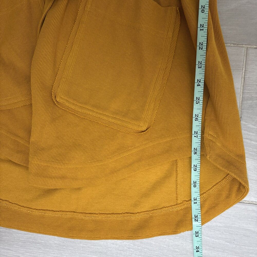 Free People FP Beach Sweater Womens Small Yellow Hooded Button Cardigan Pockets - Picture 5 of 5